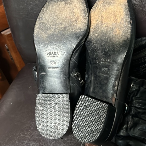 Prada Leather Boots Sz 38.5 - Picture 7 of 8